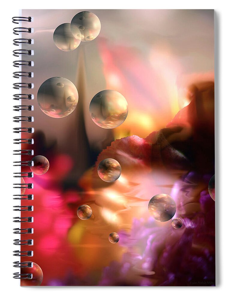  Bright Spiral Notebook featuring the photograph Atmospheres... by Arthur Miller