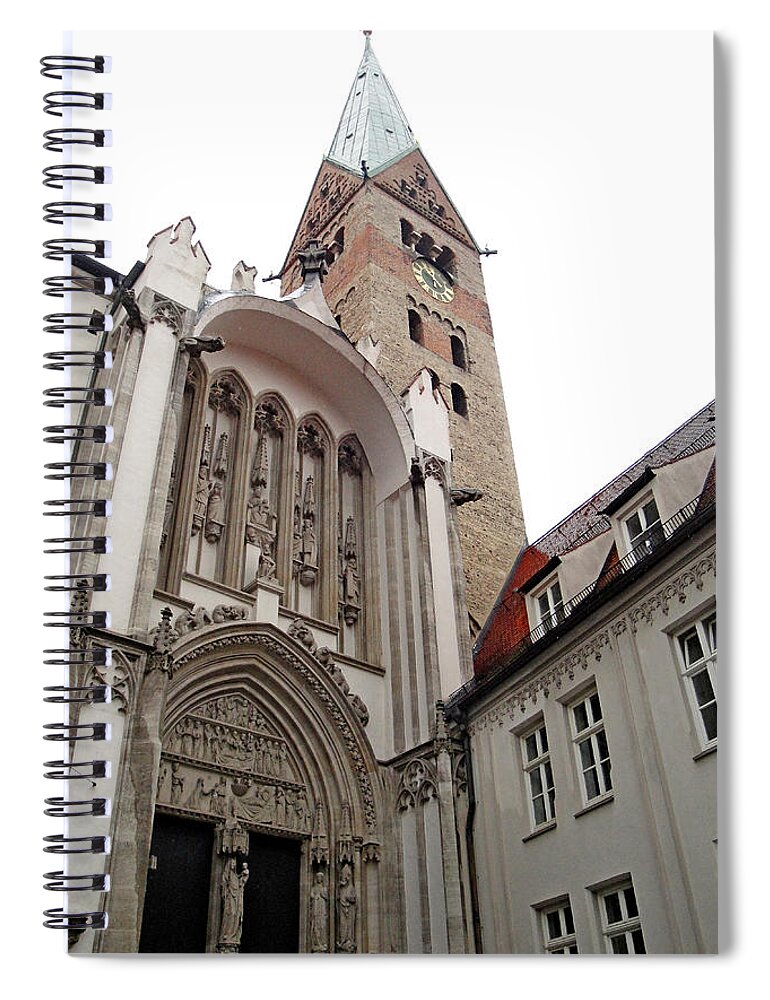 Augsburg Spiral Notebook featuring the photograph Augsburg Study 17 by Robert Meyers-Lussier