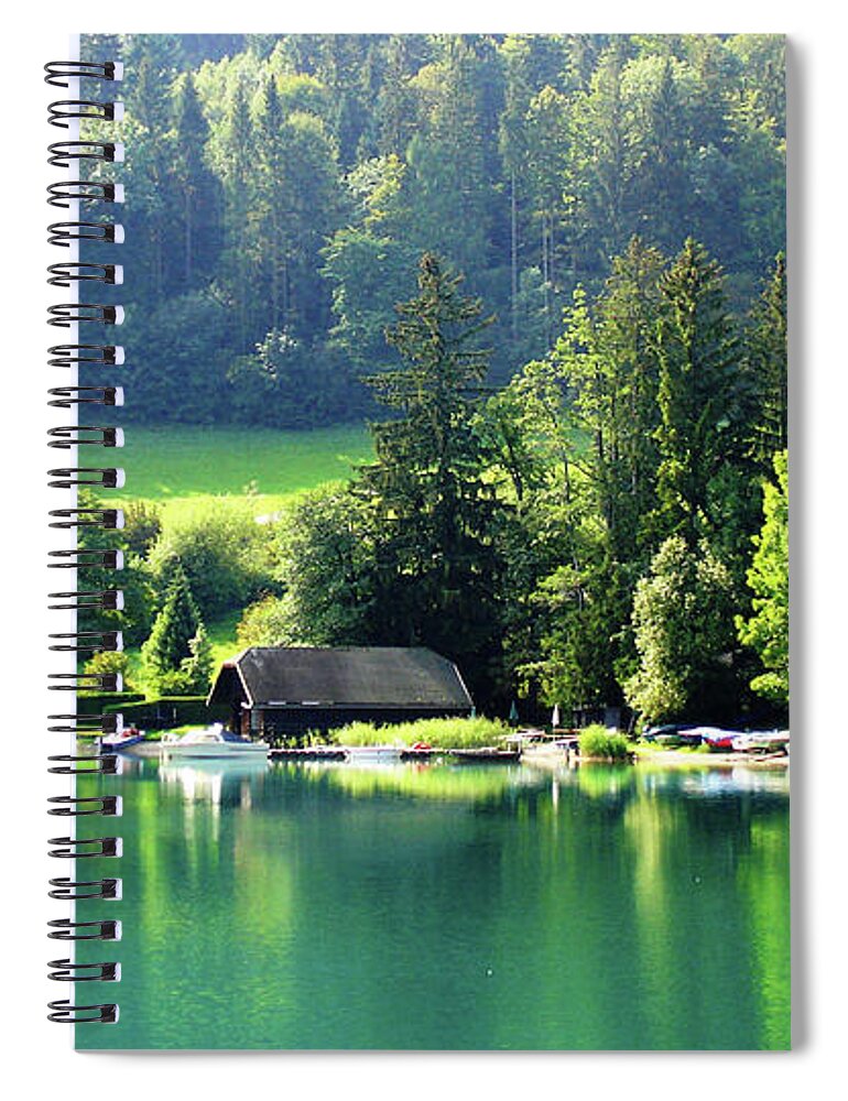 Austrian Lake Spiral Notebook featuring the photograph Austrian Lake by Kathy Kelly