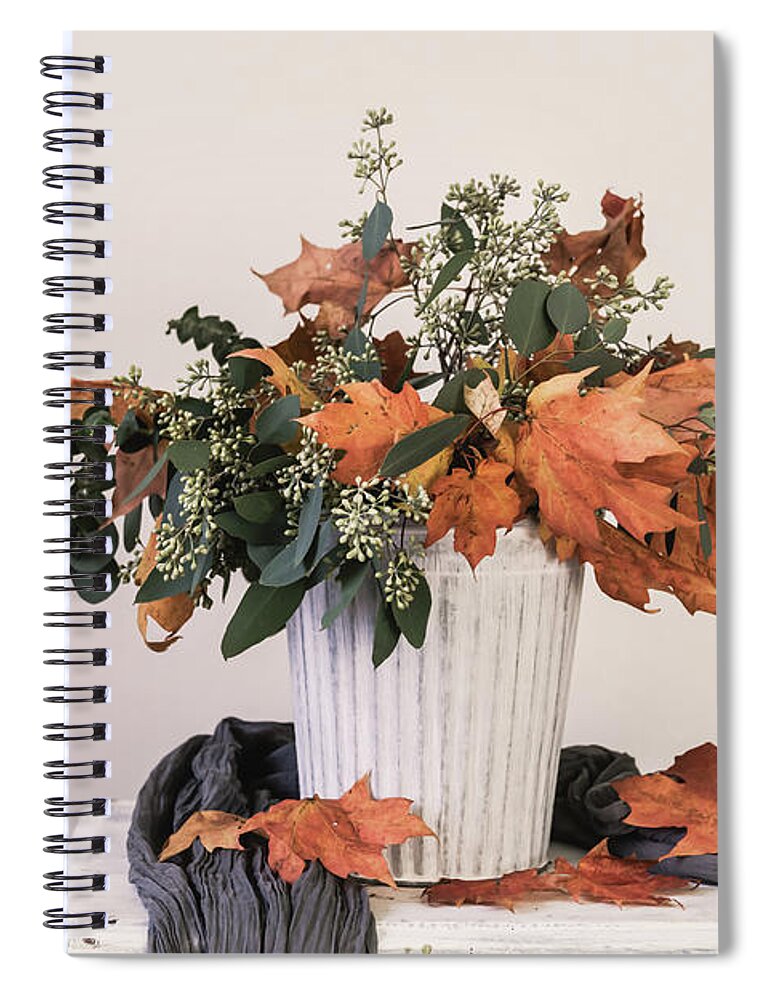 Leave Spiral Notebook featuring the photograph Autumn Arrangement by Kim Hojnacki