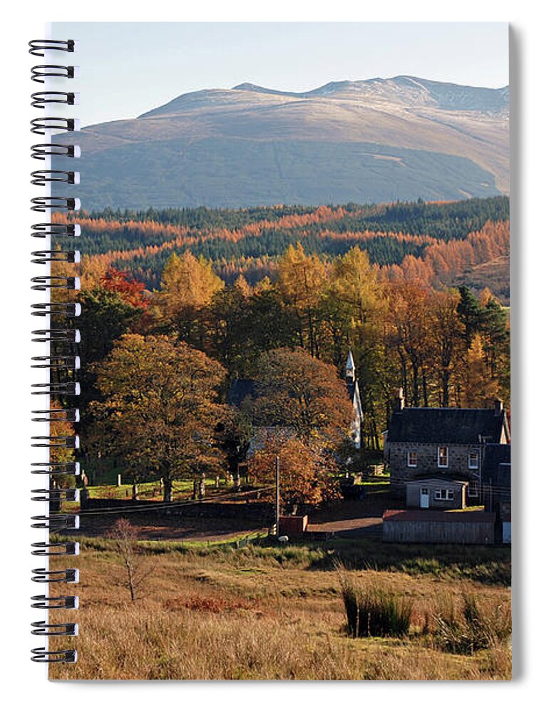 Autumn Spiral Notebook featuring the photograph Autumn at Spean Bridge - Lochaber - Scotland by Phil Banks
