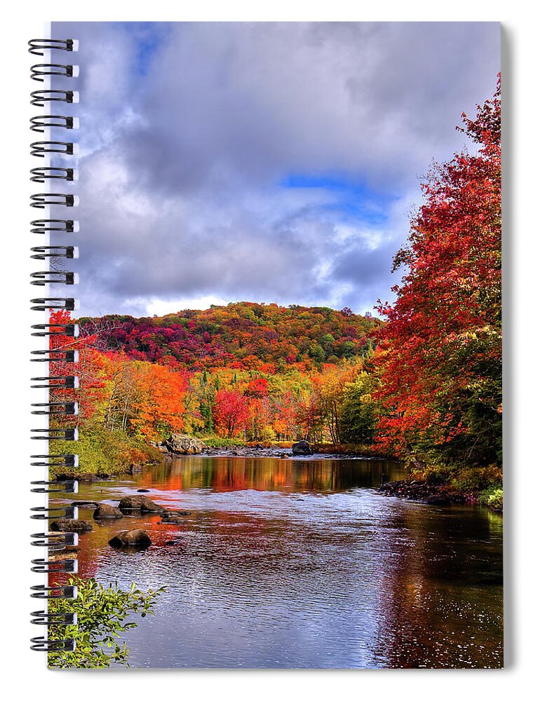 Autumn Flow Spiral Notebook featuring the photograph Autumn Flow by David Patterson