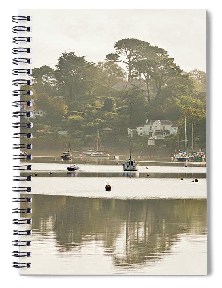 Mylor Creek Spiral Notebook featuring the photograph Autumn Morning by Terri Waters