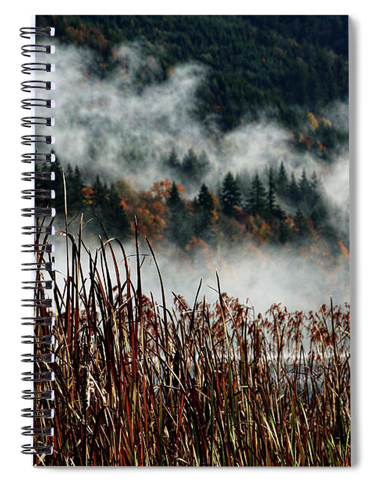 Lake Spiral Notebook featuring the photograph Autumn on Samish Lake by Cheryl Rose
