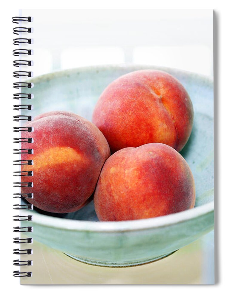 Peaches Spiral Notebook featuring the photograph Autumn Peaches by Marilyn Hunt