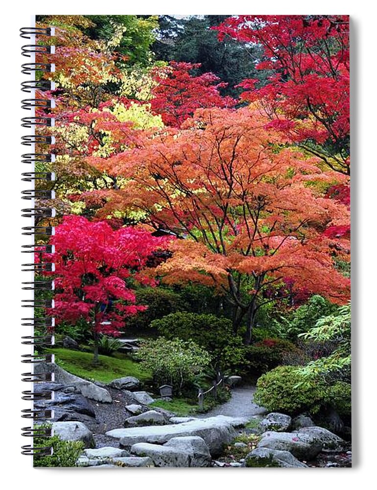 Landscape Spiral Notebook featuring the photograph Autumn Serenity by Emerita Wheeling