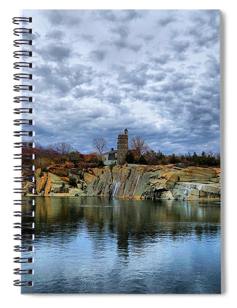 Landscape Spiral Notebook featuring the photograph Autumn Sky by Lilia S