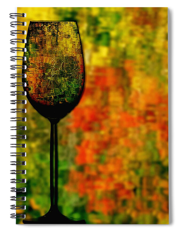 Wine Spiral Notebook featuring the photograph Autumn Vintage by Phyllis Meinke