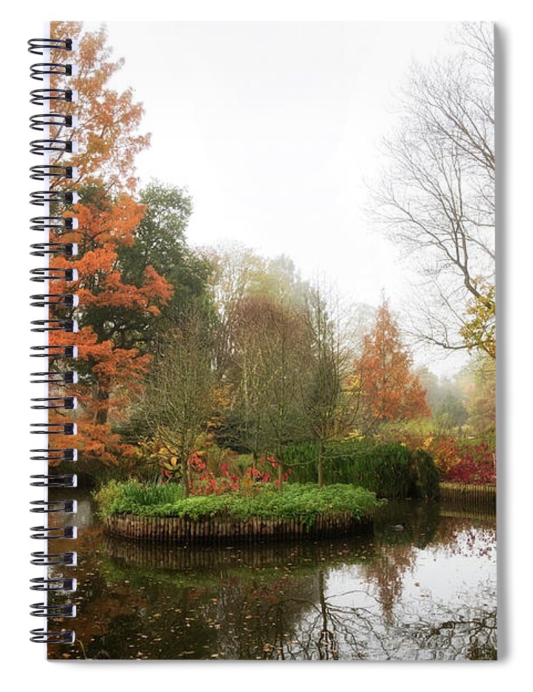 Landscape Spiral Notebook featuring the photograph Autumnal Mists 2 by Shirley Mitchell