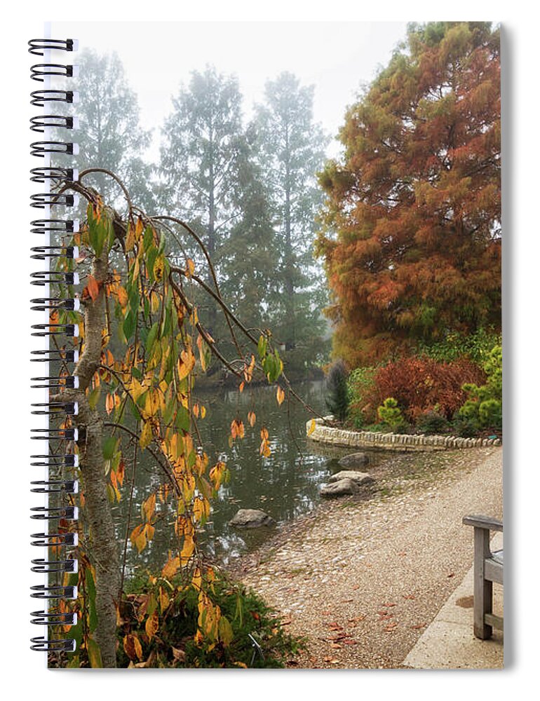 Landscape Spiral Notebook featuring the photograph Autumnal Mists 3 by Shirley Mitchell