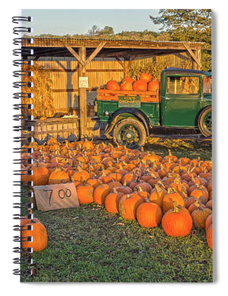 Magic Hour Spiral Notebook featuring the photograph Autumnal Sunrise At Roe's by Angelo Marcialis