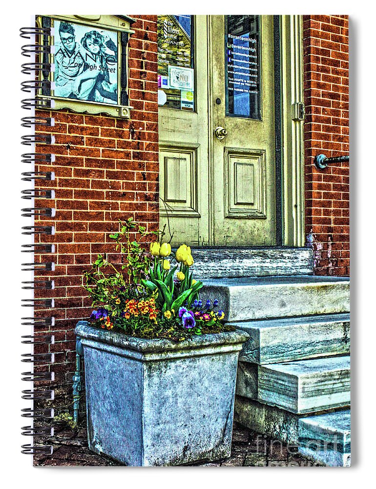 #west Chester Spiral Notebook featuring the photograph Avante on High Street by Sandy Moulder
