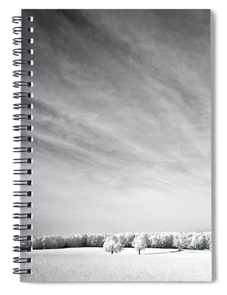 Infrared Spiral Notebook featuring the photograph Awaken by Luke Moore