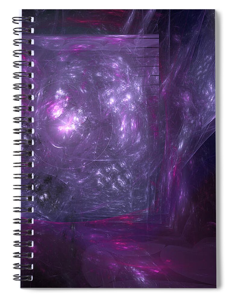 Art Spiral Notebook featuring the digital art B Is for Butterfly by Jeff Iverson