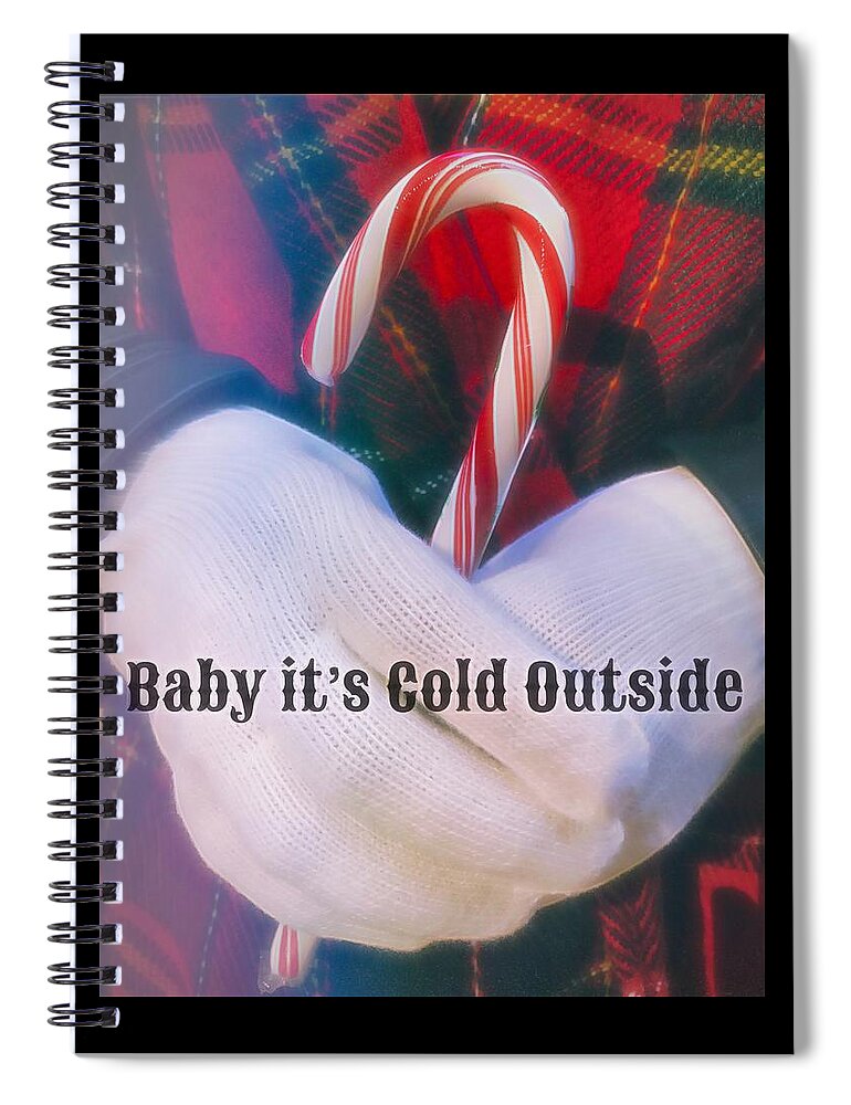 Cold Spiral Notebook featuring the photograph Baby It's Cold Outside by Steph Gabler
