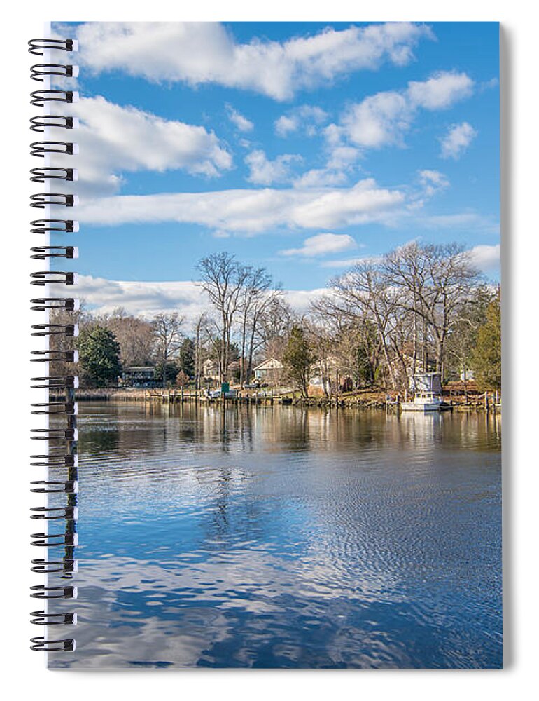 Water Spiral Notebook featuring the photograph Back Creek Annapolis MD by Charles Kraus