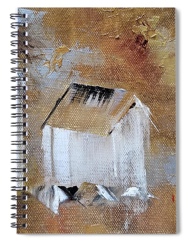 Barn Spiral Notebook featuring the painting Back in the Day by Judith Rhue