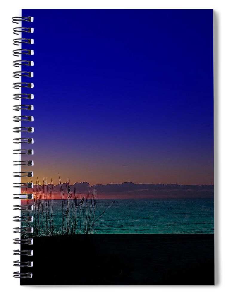 Sunrise Spiral Notebook featuring the photograph BADBLUE sunrise by Robert Francis
