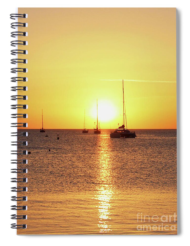 Vertical Spiral Notebook featuring the photograph Bahia Sunset by Eddie Barron