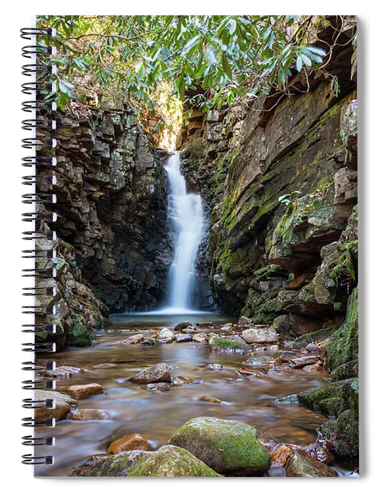 Baileys Falls Spiral Notebook featuring the photograph Baileys Falls by Chris Berrier