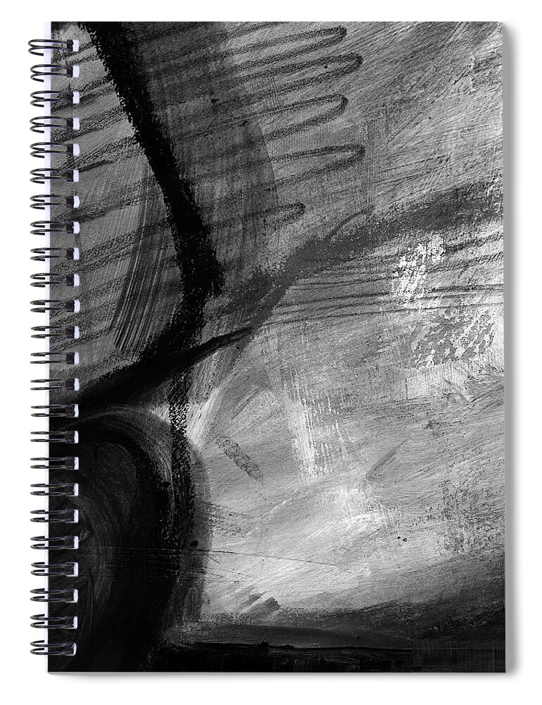 Balance Spiral Notebook featuring the painting Balancing Stones 34 by Linda Woods