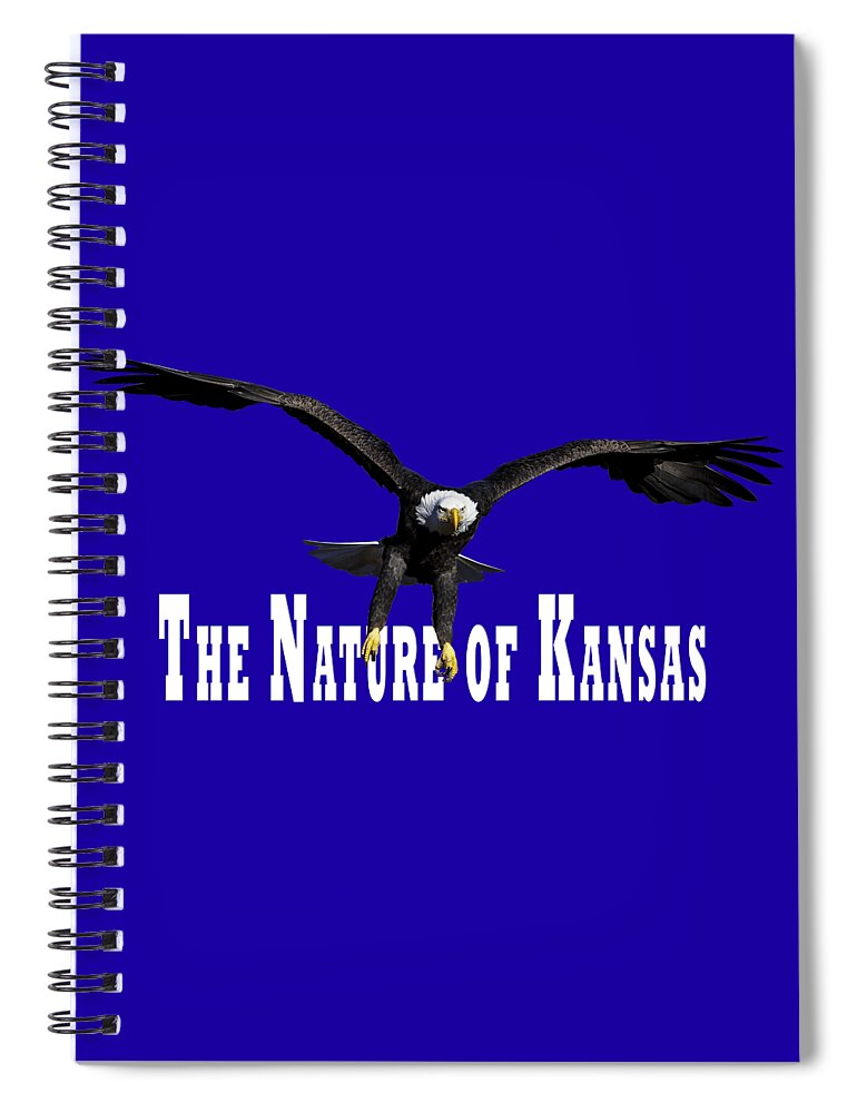 Bald Eagle Spiral Notebook featuring the photograph Bald Eagle Landing III by Jeff Phillippi