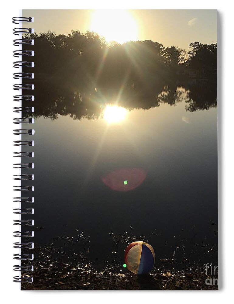  Landscape Spiral Notebook featuring the photograph Balls by Robin Pedrero