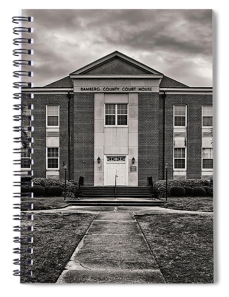 Bamberg Spiral Notebook featuring the photograph Bamberg County Courthouse by David Palmer
