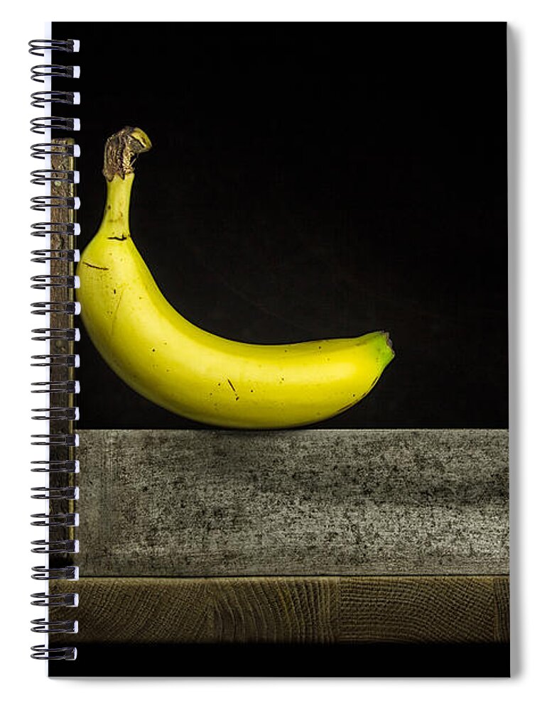 Banana Spiral Notebook featuring the photograph Bananas ain't square by Nigel R Bell
