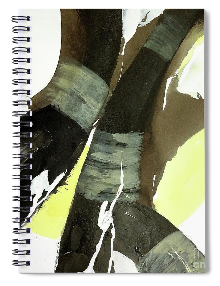 Original Watercolors Spiral Notebook featuring the painting Banded 1 by Chris Paschke