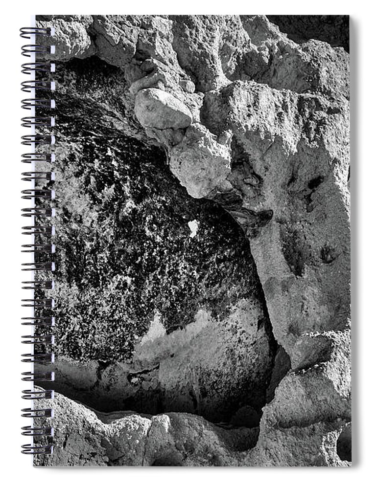 Bandelier Spiral Notebook featuring the photograph Bandelier Cave Room by Stuart Litoff