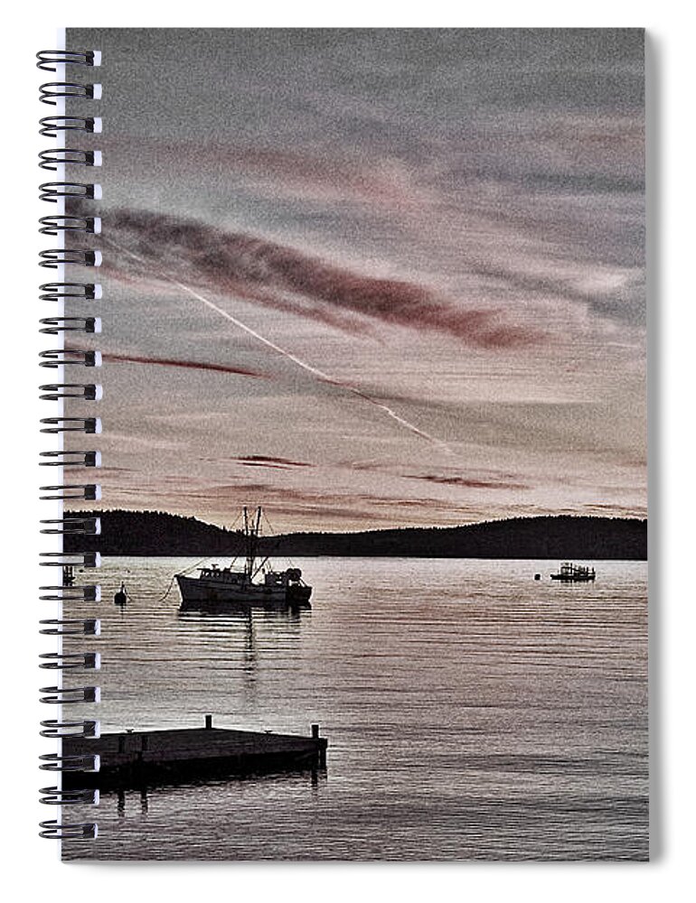 Outdoor Spiral Notebook featuring the photograph Bar Harbor Sunrise - Maine #3 by Stuart Litoff