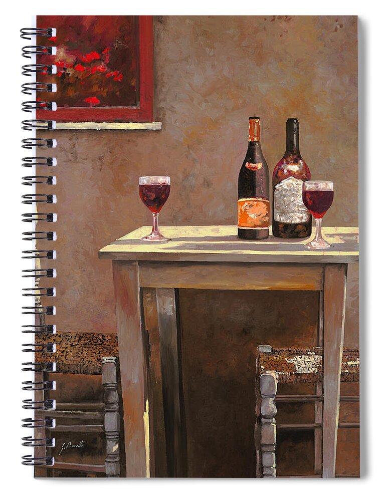 Wine Spiral Notebook featuring the painting Barbaresco by Guido Borelli