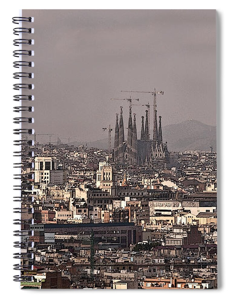 Barcelona Spiral Notebook featuring the photograph Barcelona by Steven Sparks