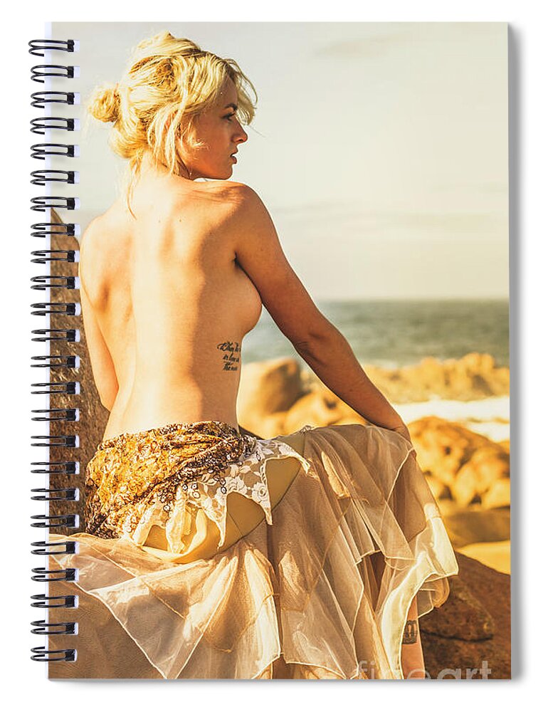 Fine Art Spiral Notebook featuring the photograph Bare elegance by Jorgo Photography