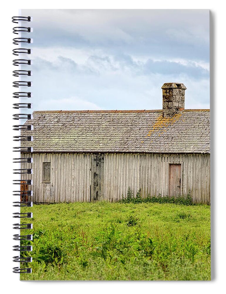 Scotland Spiral Notebook featuring the photograph Barn in Scotland by Deborah Penland