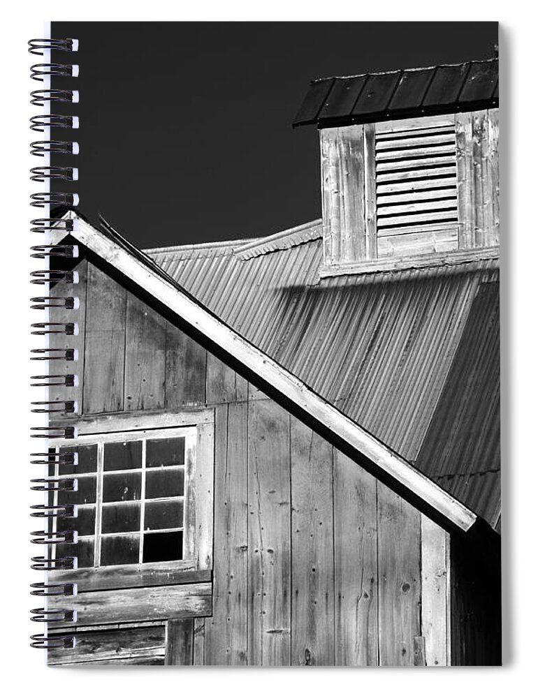 North Hero Spiral Notebook featuring the photograph Barn Patterns by George Robinson