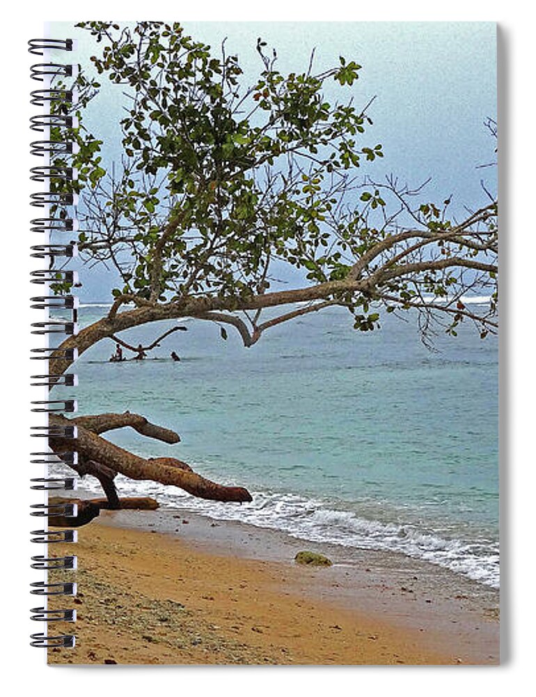 Beach Spiral Notebook featuring the photograph Base G in Jayapura by Eunice Warfel