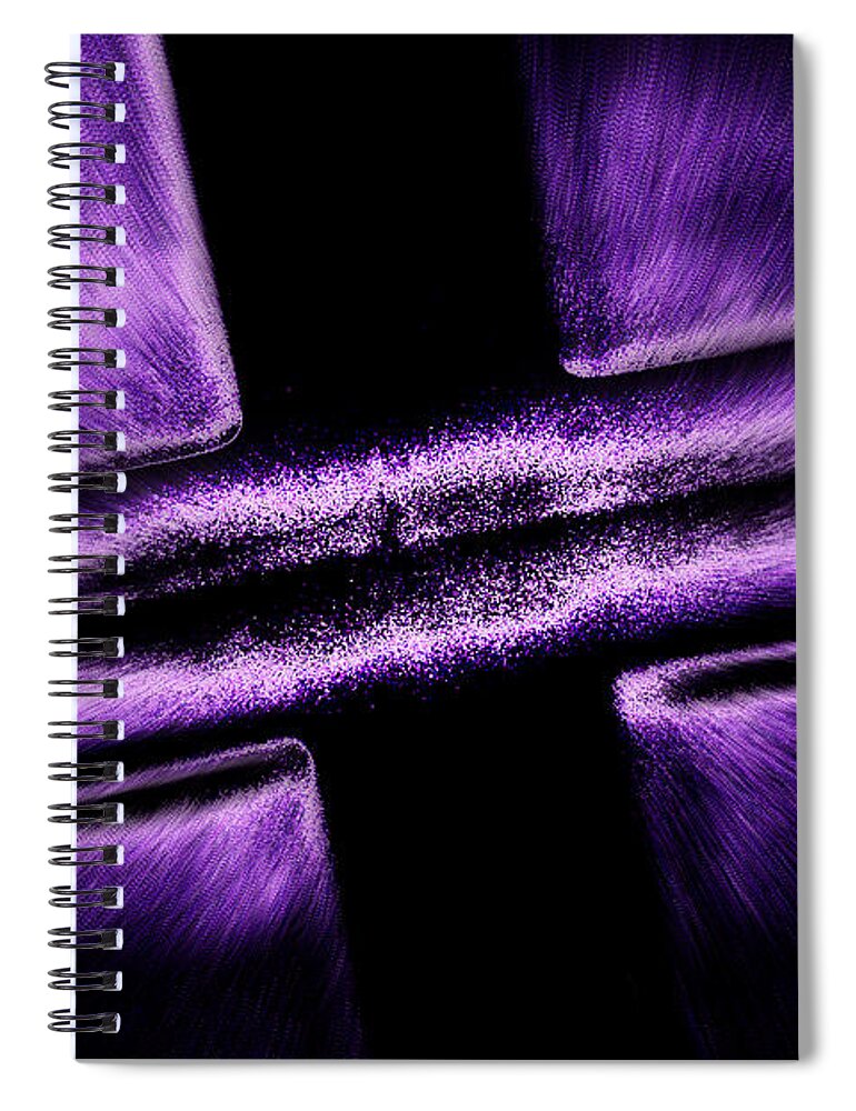 Purple Spiral Notebook featuring the photograph Bathroom Trip by Leah McPhail