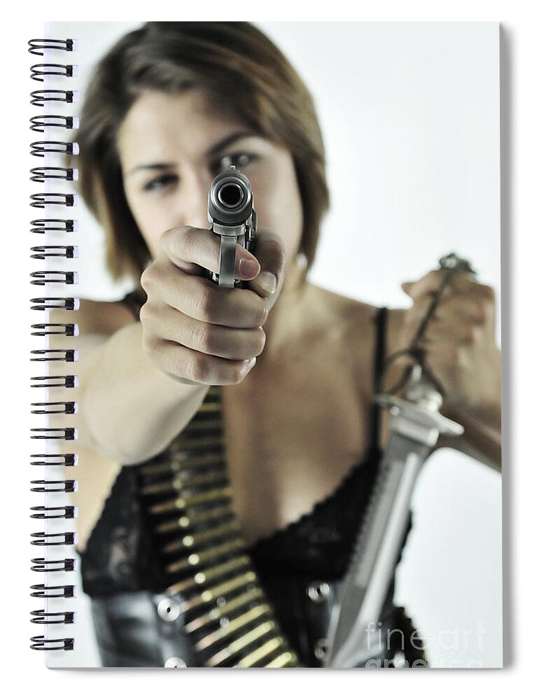 Fetish Photographs Spiral Notebook featuring the photograph Battle royale by Robert WK Clark