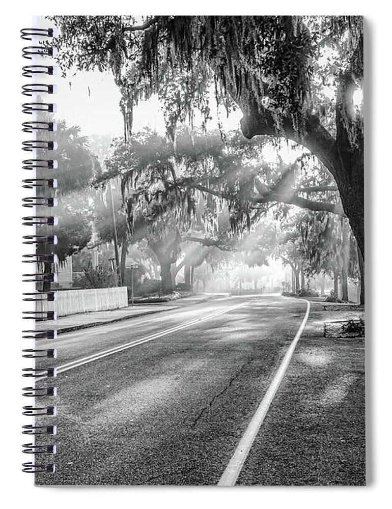 Bay Spiral Notebook featuring the photograph Bay Street Rays by Scott Hansen