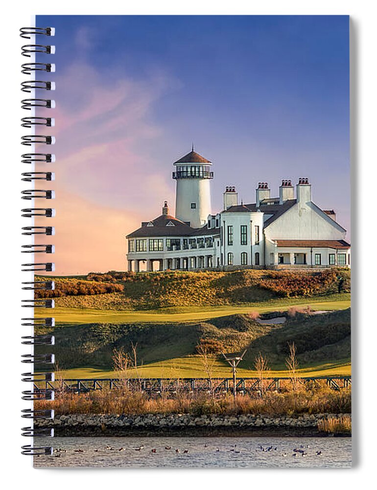 American Flag Spiral Notebook featuring the photograph Bayonne Golf Club by Susan Candelario
