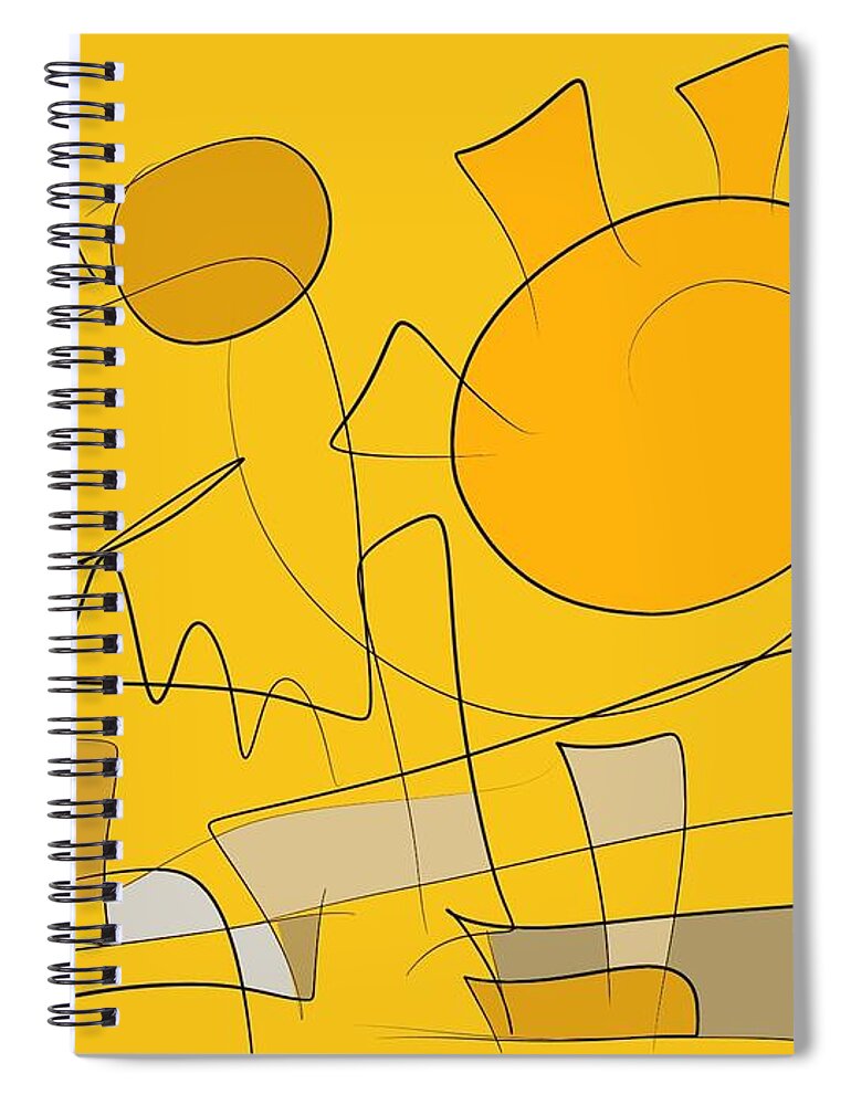 Strong Spiral Notebook featuring the digital art Be strong by Chani Demuijlder