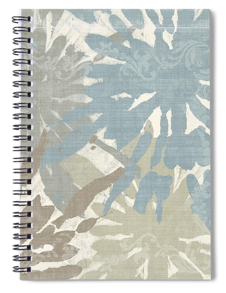 Ikat Spiral Notebook featuring the painting Beach Curry II by Mindy Sommers