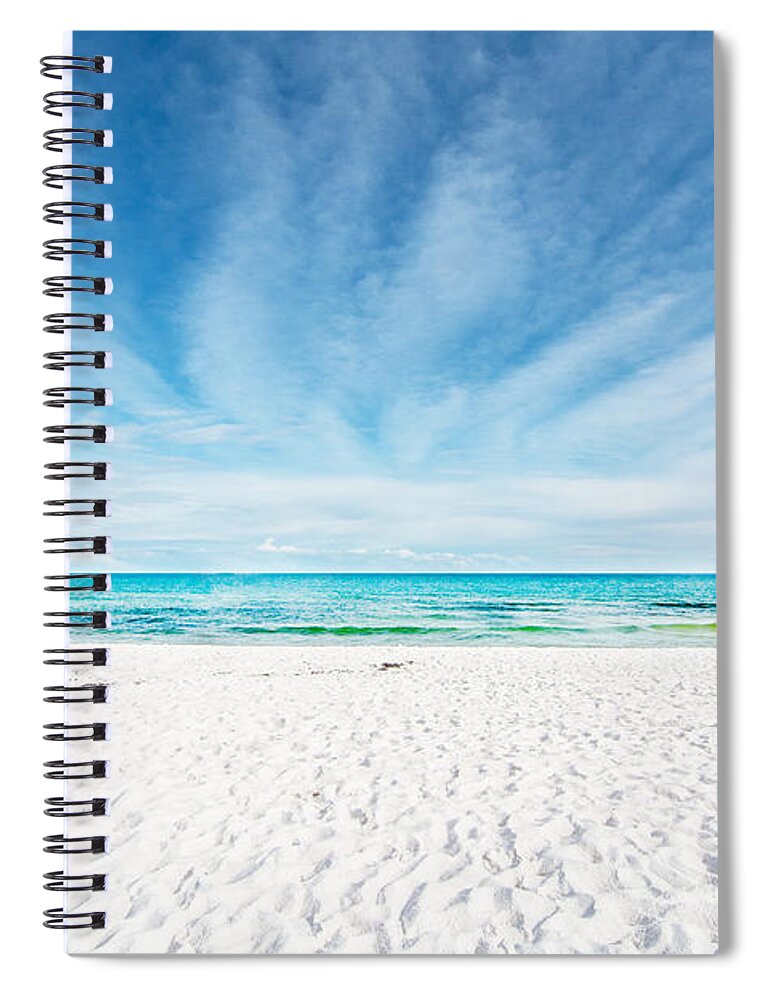 White Sand Spiral Notebook featuring the photograph Beach by Metaphor Photo