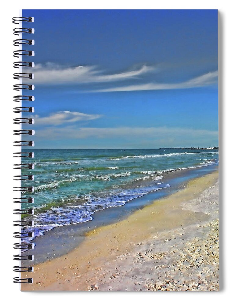 Gulf Of Mexico Spiral Notebook featuring the photograph Beach Life by HH Photography of Florida