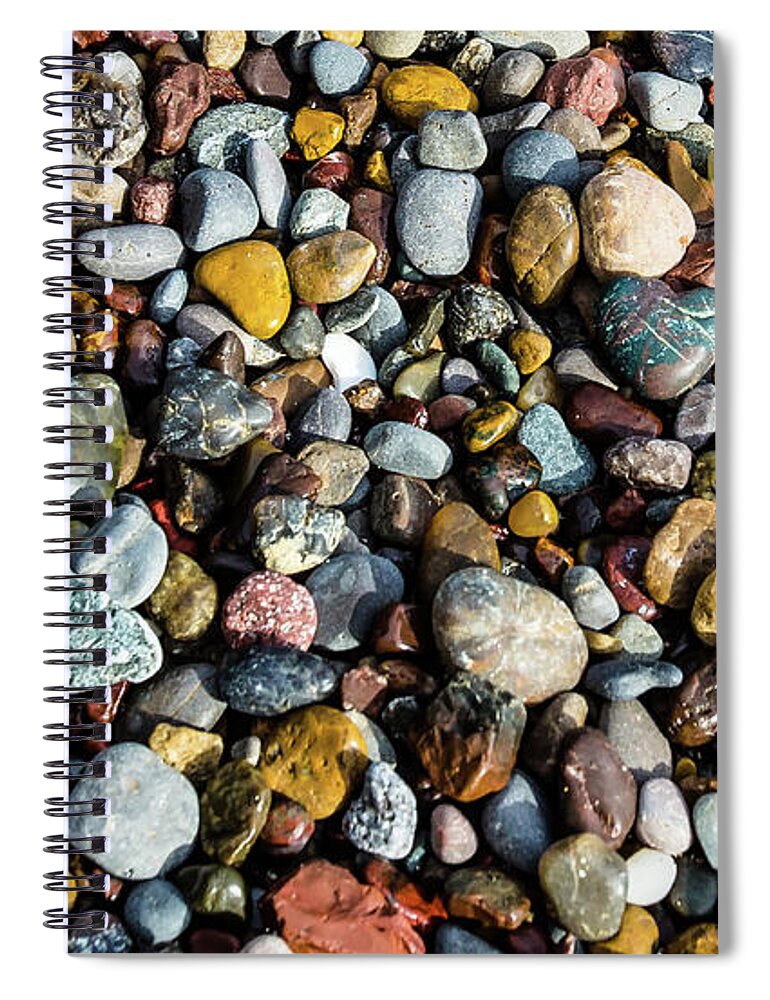 Costa Rica Spiral Notebook featuring the photograph Beach Rocks by Dillon Kalkhurst