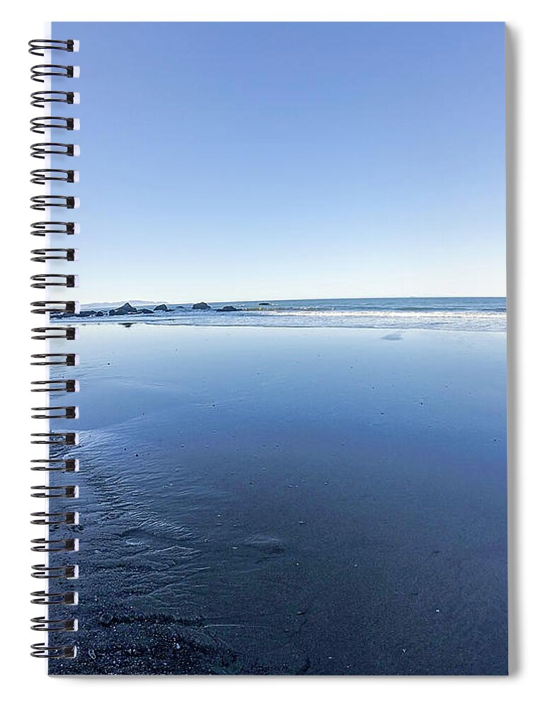Strong Spiral Notebook featuring the photograph Beach Scenes At Point Reyes And Muir Beach California by Alex Grichenko