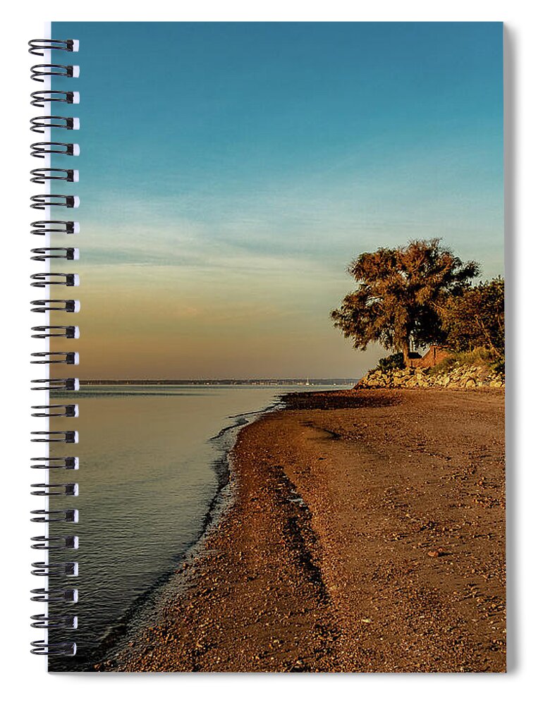 Beach Spiral Notebook featuring the photograph Beach view by William Bretton