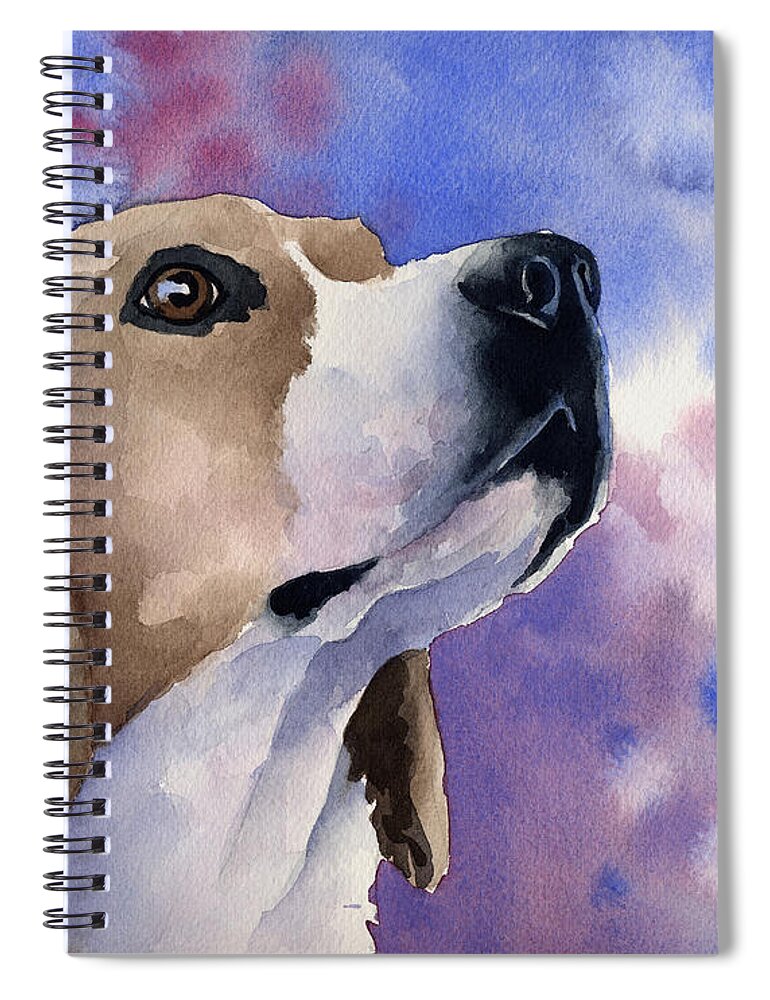 Beagle Spiral Notebook featuring the painting Beagle by David Rogers